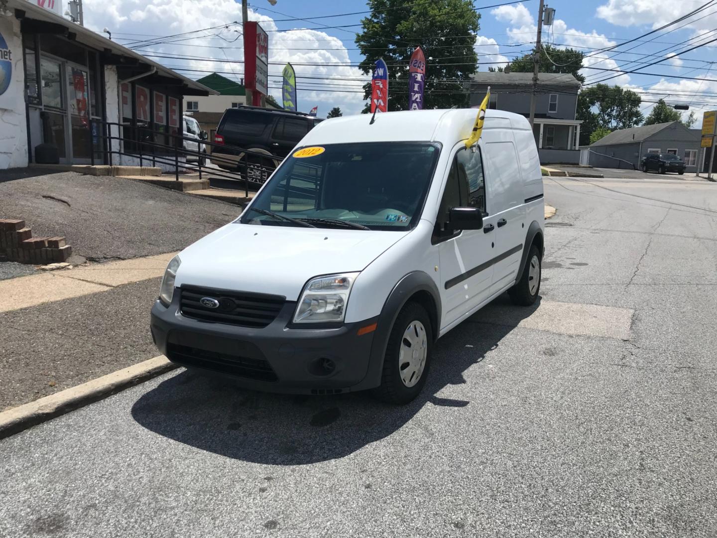 2012 White /Gray Ford Transit Connect XL (NM0LS7AN3CT) with an 2.0 V4 engine, Automatic transmission, located at 577 Chester Pike, Prospect Park, PA, 19076, (610) 237-1015, 39.886154, -75.302338 - Photo#2